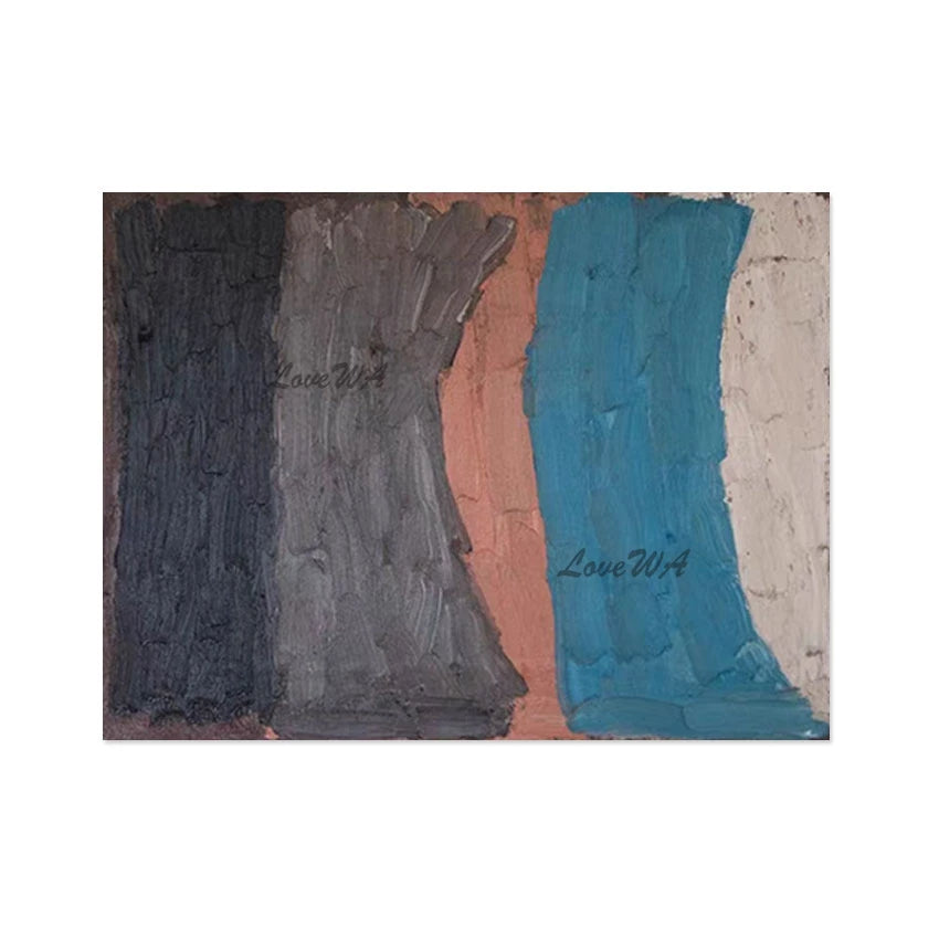 Art Canvas Handmade Contemporary Painting Large Size Acrylic Design Wall Picture Abstraction Frameless Decorative Items For Cafe